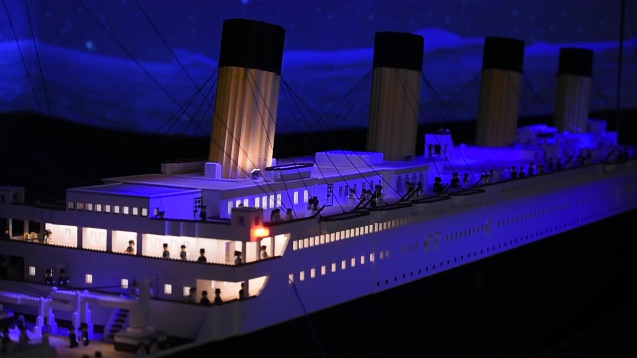 huge titanic lego set