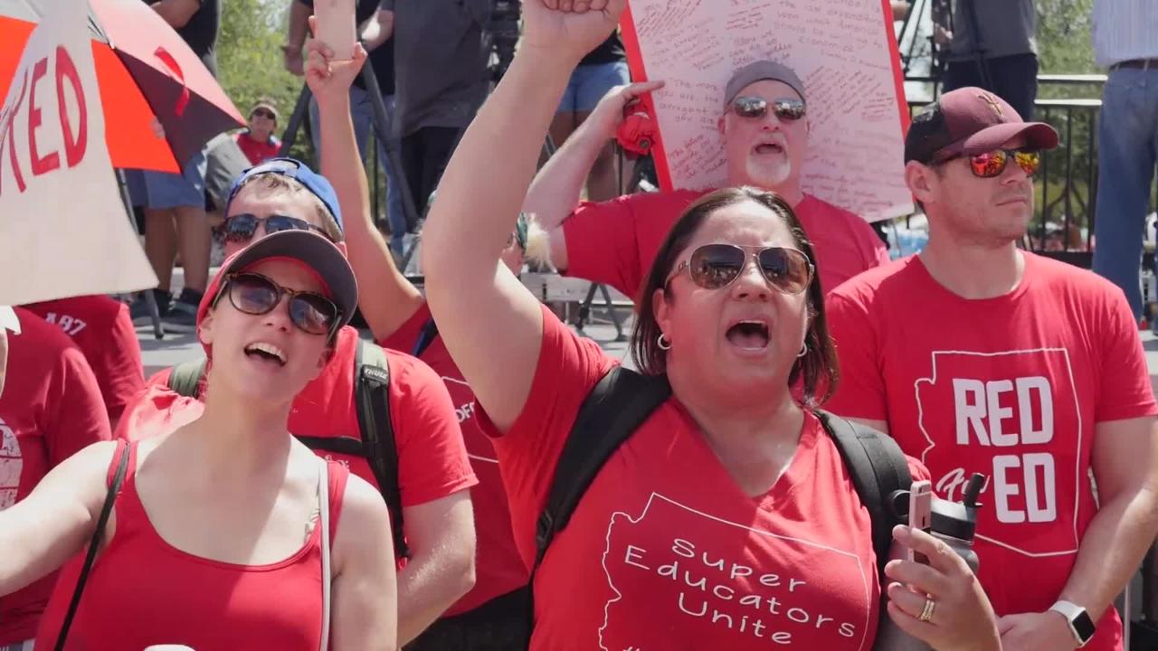 Redfer Riots Thousands rally for #RedforEd at Capitol April 27, 2018