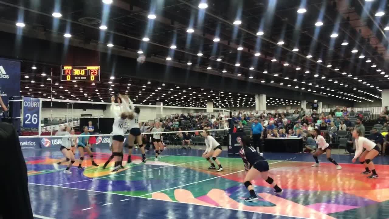 Watch USA Volleyball Girls Junior Tournament play at Cobo Center
