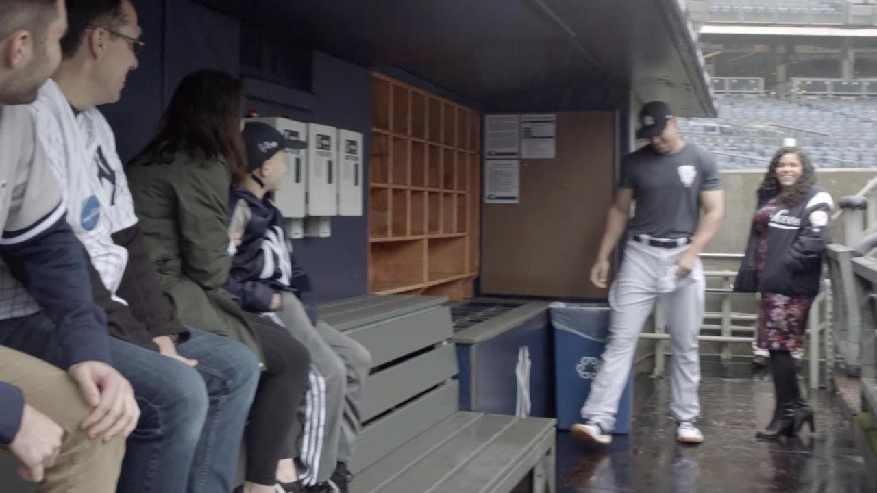 Aaron Judge shares special moment with cancer survivor
