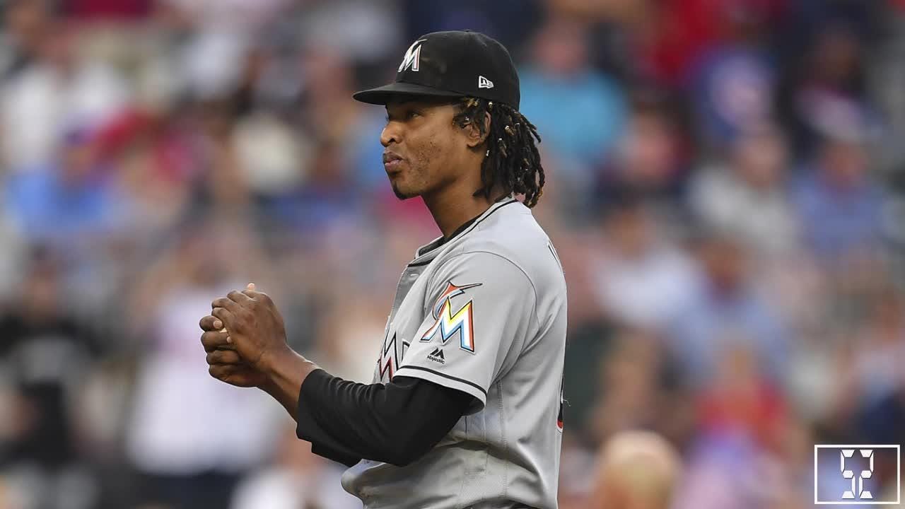 Marlins hit Acuña with 1st pitch, 3 ejected; Braves win 1-0
