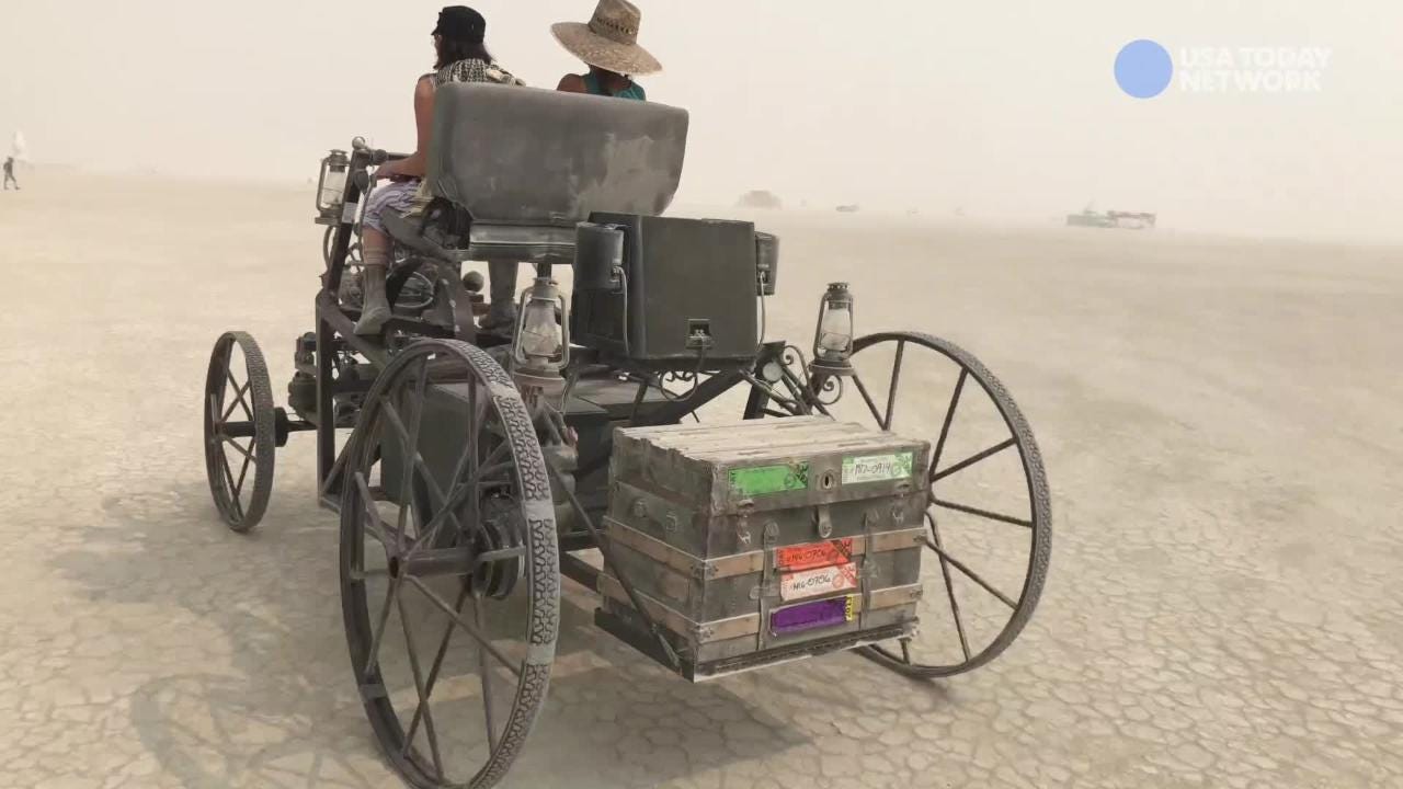 Burning Man S Builders Battle Wind Dust To Create Their City