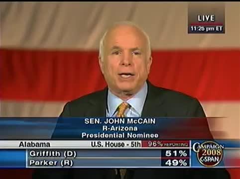 John McCain's 2008 Concession Speech