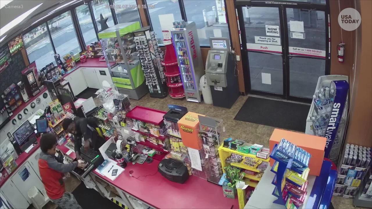 Video Shows Customers Rob A Gas Station After Clerk Had Heart Attack