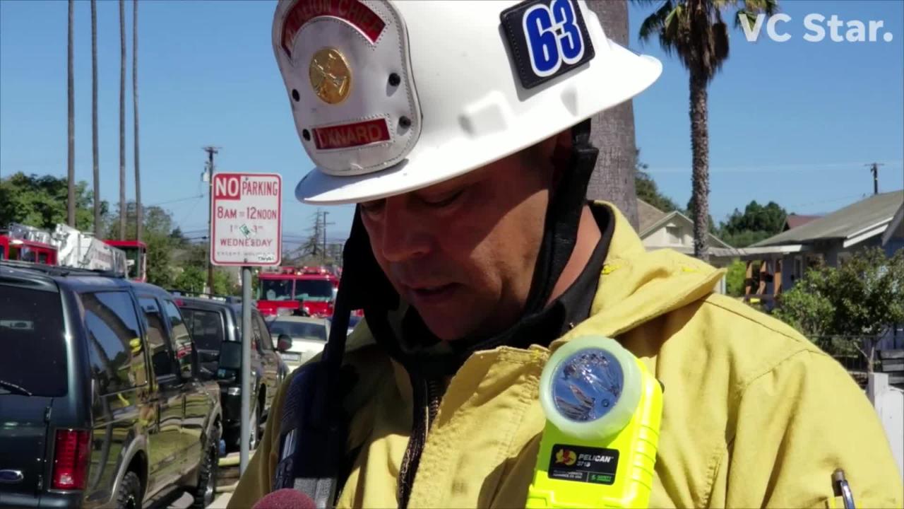 Oxnard fire official provides update at scene