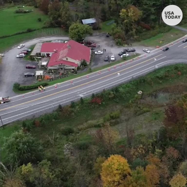 Drone video shows deadly limo crash site in upstate New York General