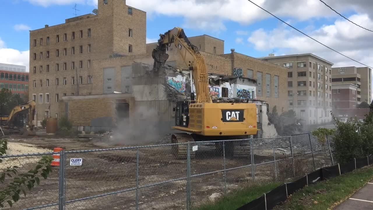 Demolition of former downtown YMCA underway