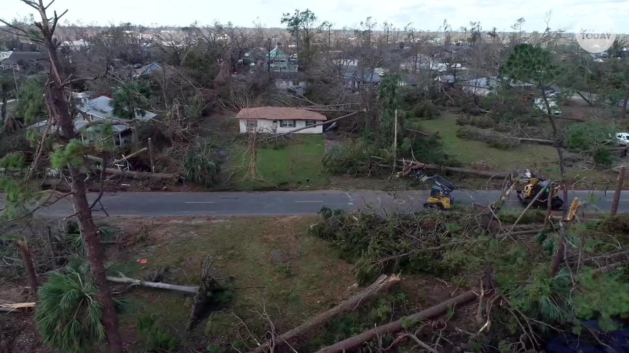 Hurricane Michael clean up begins in Lynn Haven, FL