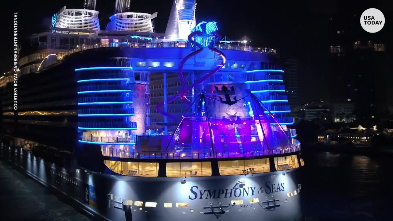 Symphony of the Seas, giant Royal Caribbean ship, makes Cozumel call