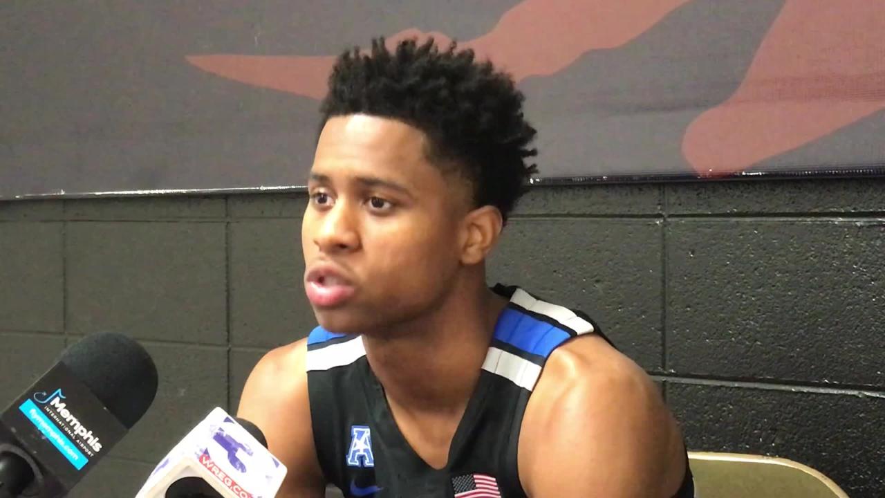 Memphis' Tyler Harris on team's rebounding woes vs. LSU, Jeremiah Martin