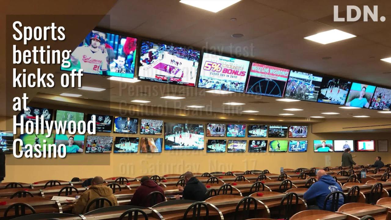 Sports betting kicks off at Hollywood Casino