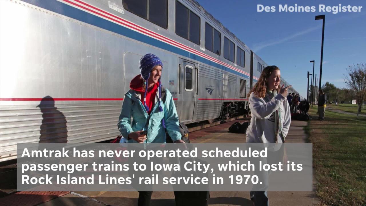 Amtrak passenger trains offer Iowans a travel alternative