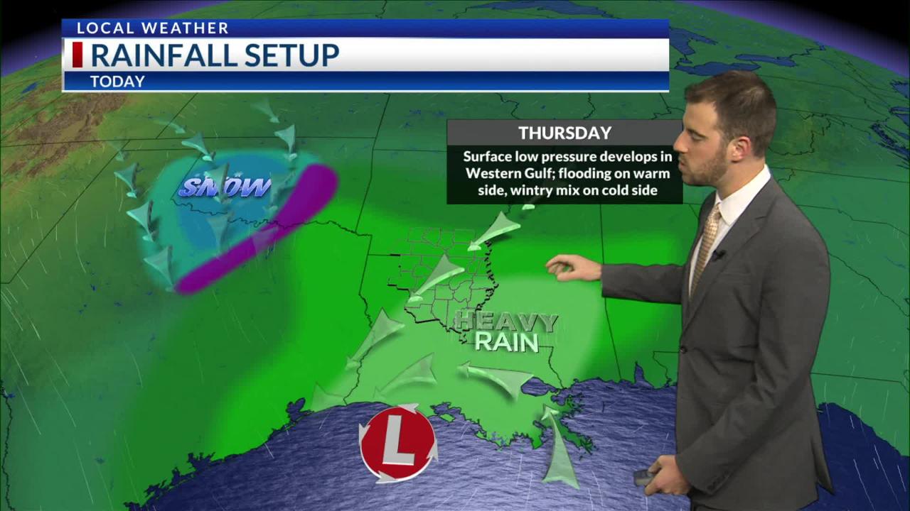 Much of Louisiana under flash flood watch