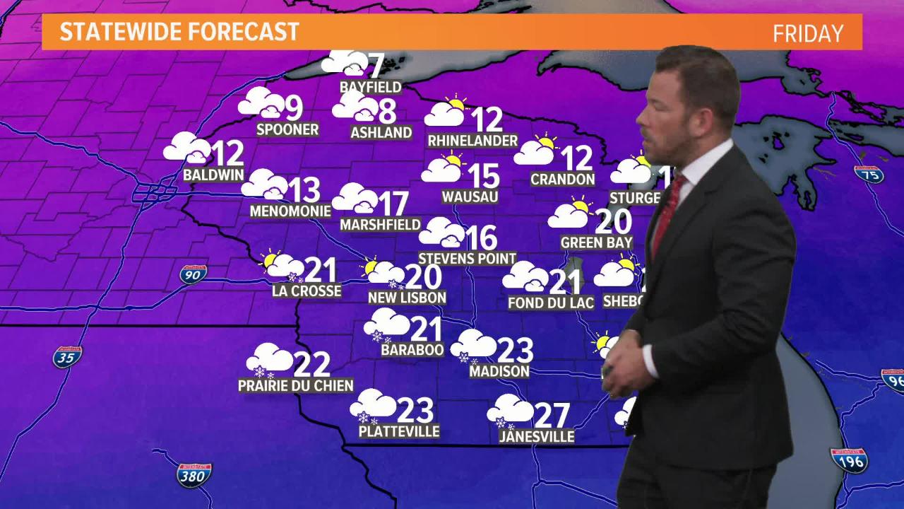 Wisconsin Weather Forecast For Friday, Jan. 18