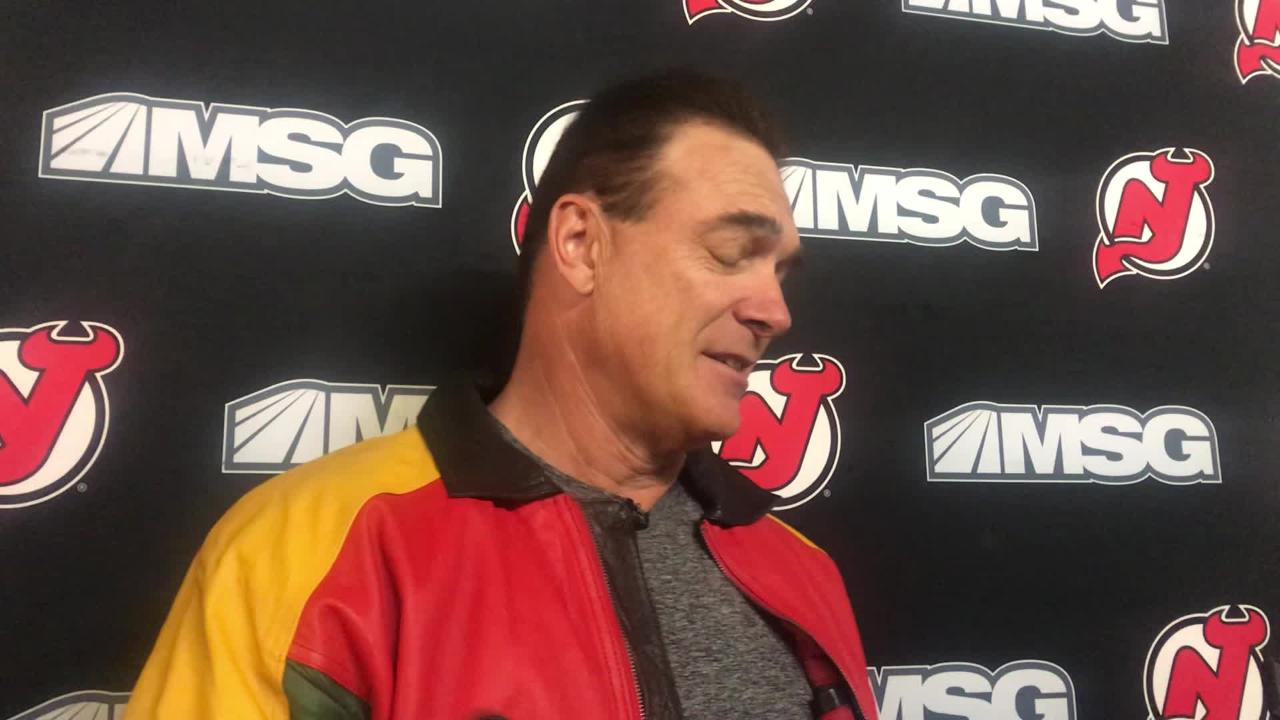 Seinfeld” actor Patrick Warburton shows up at New Jersey Devils