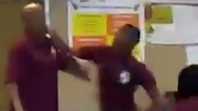 Teen Beats Teacher In Class As Others Watch Laugh 6132