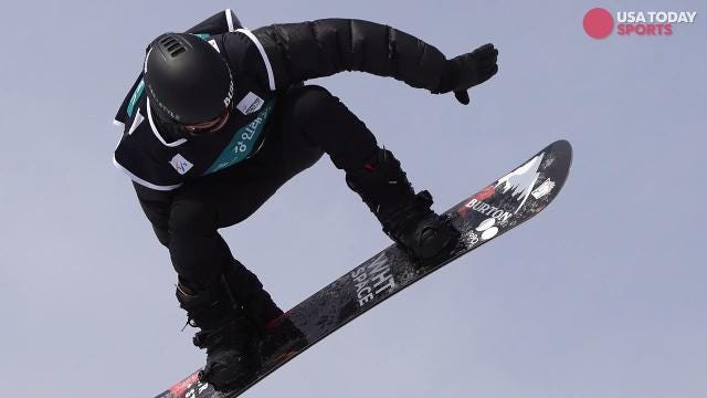 Shaun White crashed into the wall during halfpipe practice