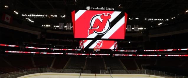 The new jumbotron at the Prudential Center is enormous : r/hockey
