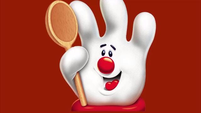 Twitter demanded to know what’s under the Hamburger Helper’s glove