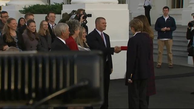 Does Donald Trump S Son Support Arsenal Barron Spotted In Full Kit On White House Lawn London Itv News