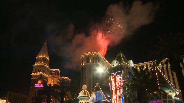 Revelers ring in the new year at Fremont Street Experience - Las