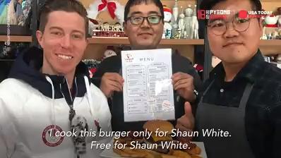 Shaun White Ate a 'Flying Tomato' Burger at the Winter Olympics