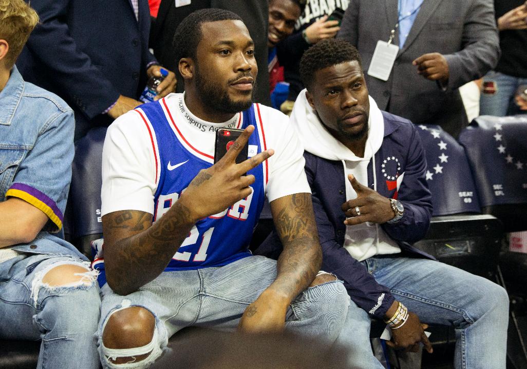 Rapper, The Game attends a game between the Philadelphia 76ers and