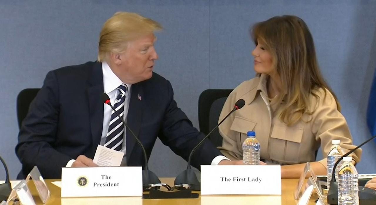 First lady Melania Trump returns to public eye