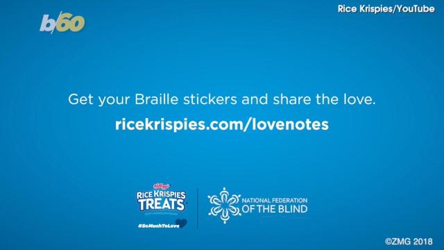Kellogg's Rice Krispies Treats will now have braille snack notes