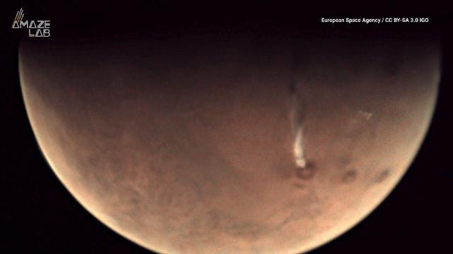 Image result for Mysterious cloud over Mars puzzles onlookers, invites conspiracy theories