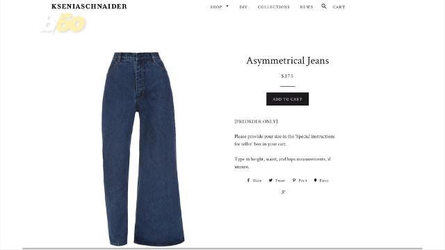 Asymmetric jeans are here and people have taken...