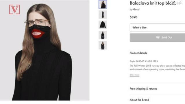 Burberry Gucci's blackface fashion mistakes