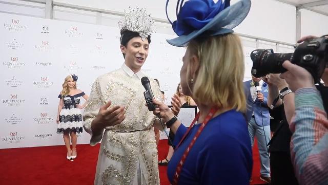 Kentucky Derby 2019 celebrities Johnny  Weir  on the red carpet