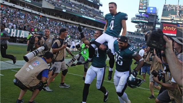 Eagles' kicker had 'Super' dreams in many sports other than football