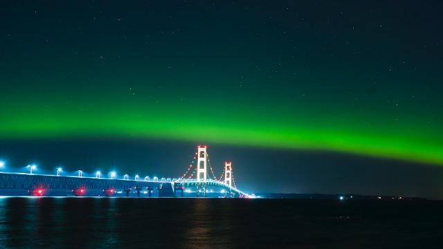 Incredible Photos: Northern Lights Shine Across Michigan Skies