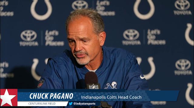 Colts coach Chuck Pagano discusses a loss to Seahawks