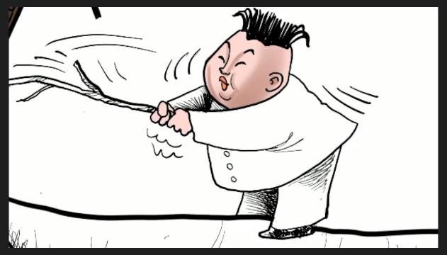Jon McNaughton  My least beautiful drawing  Kim Jong Un  Facebook