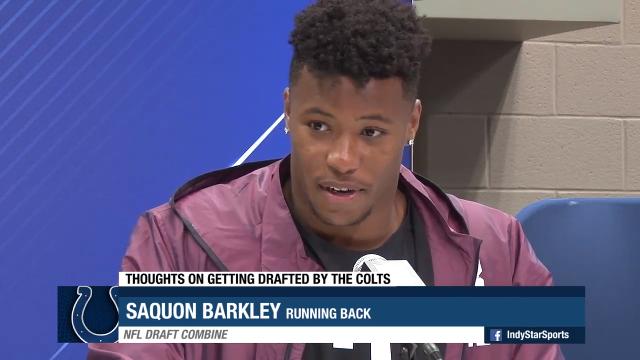Indianapolis Colts have met with RB Saquon Barkley at NFL Combine
