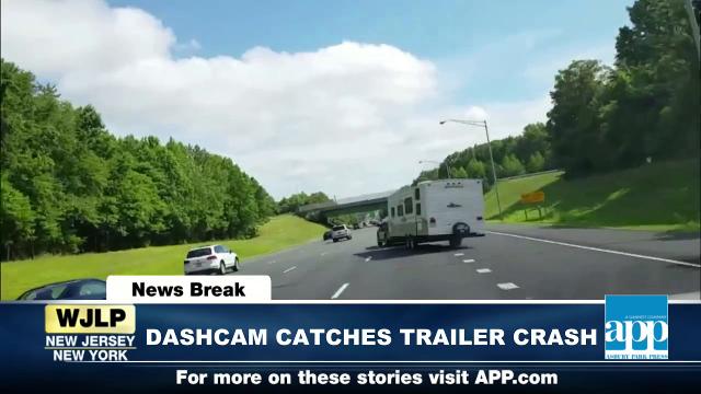 Newsbreak Garden State Parkway Trailer Crash Caught On Camera