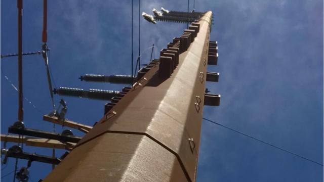 Answer Man: Duke Energy putting up huge, rusty utility poles?