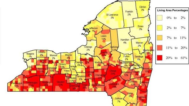 NY's Southern Tier has dangerously high radon levels