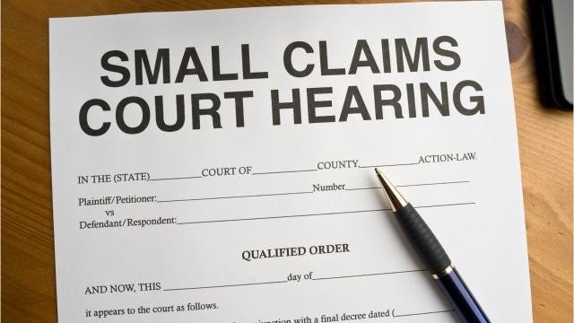 how to fight a small claims suit