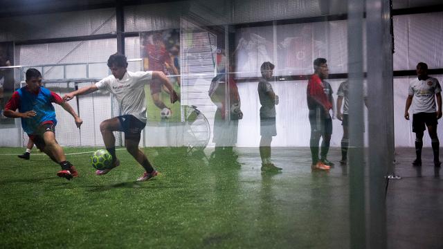 Playing cheap indoor soccer