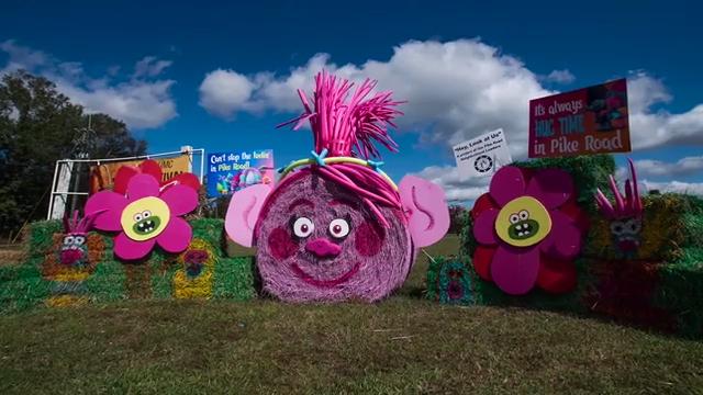 Pike Road Holds Hay Bale Decorating Contest