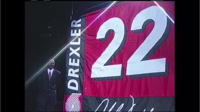 VIDEO: Watch Blazers retire Clyde Drexler's jersey