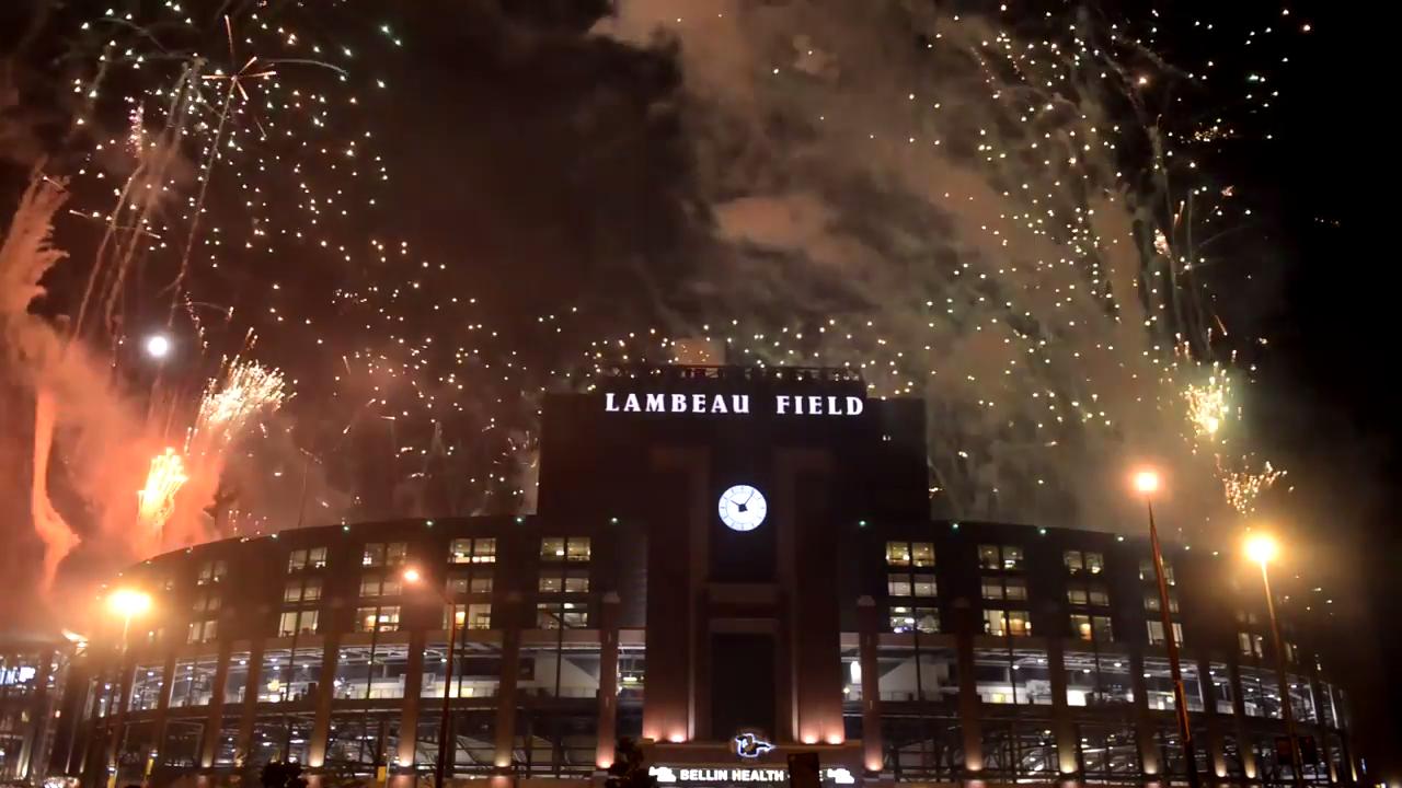 Watch Family Night fireworks over Lambeau Field