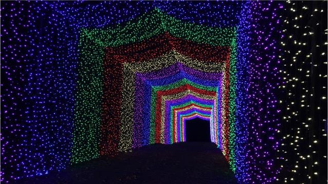 Candy Calhoun Drive through Candy Cane Lane in Calhoun