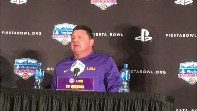 Coach Ed Orgeron Welcomes Another Fiesta