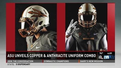 Arizona State unveils 'Desert Chrome' uniforms for game against Oregon
