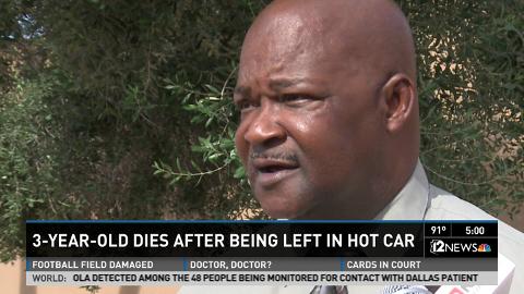 Toddler dies after being left in car in Phoenix